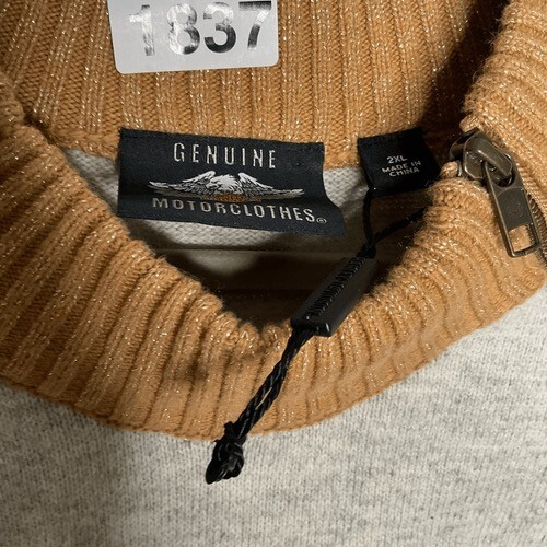 NWOT Harley-Davidson Winged H-D Patch Zippered Ski Turtleneck Sweater Women 2XL - Picture 7 of 11