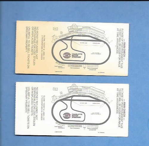 2- De colección NASCAR 1994 MELLO YELLO 500 TIX firmado Ward Burton - Imagen 2 de 2