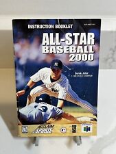 All-Star Baseball 2000 - 1999 Nintendo 64 N64 - Instruction Manual