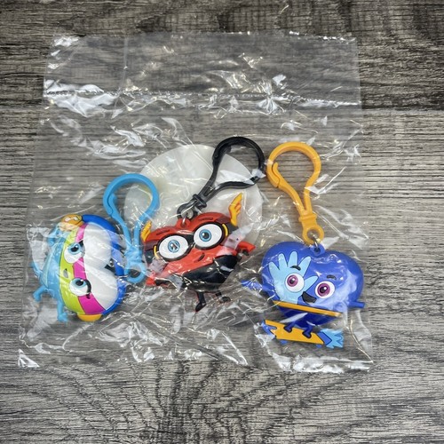 American Heart Association Kids Heart Challenge Keychain 3 Heart Lot NEW - Picture 1 of 7