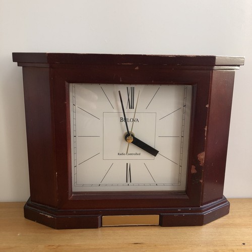 BULOVA Kaminuhr..Vintage. akku..**schönes Stück zum Sammeln**getestet* - Bild 1 von 8