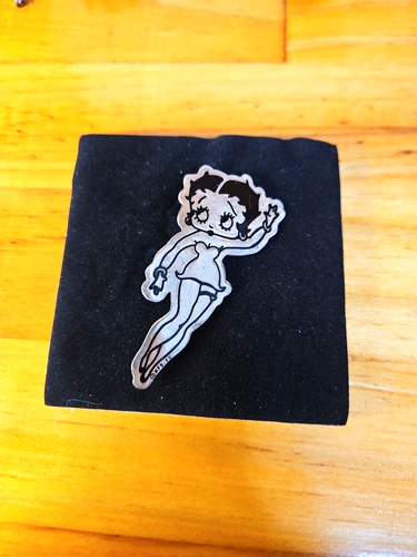 Vintage Betty Boop Collectible Lot 2 Pins 925 Silver Little Hottie Mint Tin Case - Picture 2 of 20