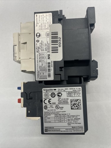 Schneider Electric LC1D09 Contactor 120V Coil LRD08 Overload 2.5-4 Amp Starter - Picture 2 of 6
