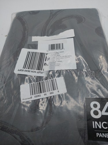 Elrene Home Fashions Mia Swirft Jacquard Flächenvorhang 52 x 84 Zoll grau - Bild 5 von 7