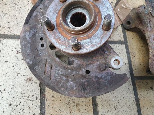 @RAR@ Satz Spindeln Achsschenkel Naben 5x100 OEM Subaru Impreza GC8 GF8 WRX STi 93-00 - Bild 2 von 10