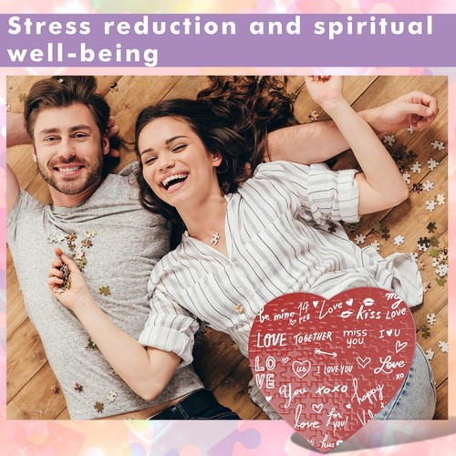 10Sets Sublimation Puzzle Rohlinge herzförmige Puzzles für Bastelprojekte - Bild 2 von 7