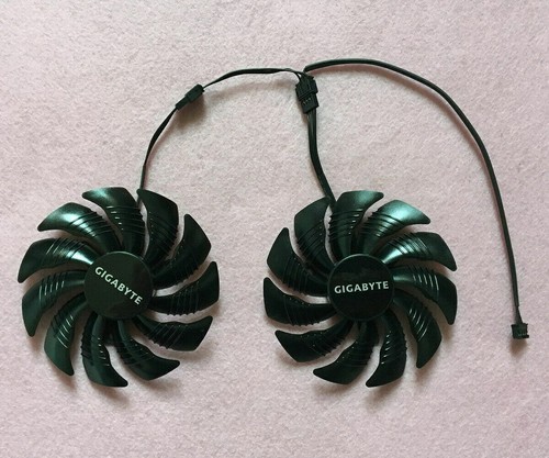 Pair Fans Cooler Fan For GIGABYTE GTX 1050 1060 1070 1080 Ti PLD09210S12HH 85mm - Picture 1 of 6