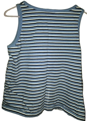 Cherokee Women's Tank Top.  Striped Size XL. Blue gray.  - Picture 2 of 3