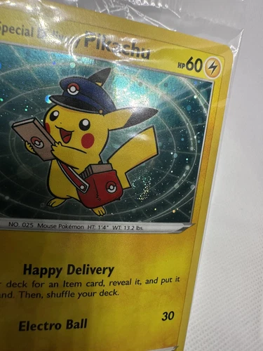 SWIRL* Special Delivery Pikachu Pokemon Center PROMO SWSH074 SEALED