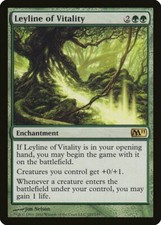 Leyline of Vitality Magic 2011 / M11 NM Green Rare MAGIC MTG CARD ABUGames