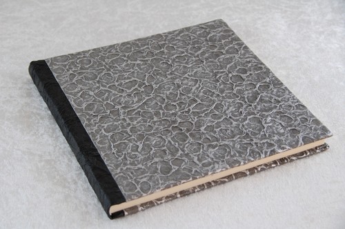 Gästebuch 25 x 24 cm Blancobuch Notizbuch Poesie Schreibbuch silber edel - Bild 1 von 7