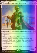 MTG Taranika, Akroan Veteran (39/396) Theros Beyond Death NM FOIL