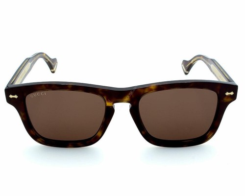 Gucci Havana/Brown Lens 53-145MM Men's Sunglasses GG0735S 003 - Picture 2 of 3