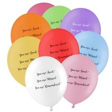 ANGEL & DOVE 25 Rainbow You Are Loved Biodegradable Funeral Remembrance Balloons