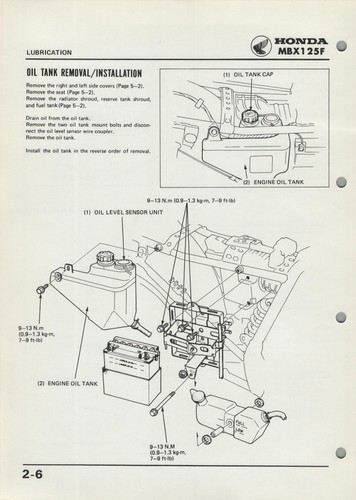 PDF Honda MBX125F (84-85) Digital Factory Shop Repair Manual MBX 125 F JC10 PDF - Picture 10 of 24