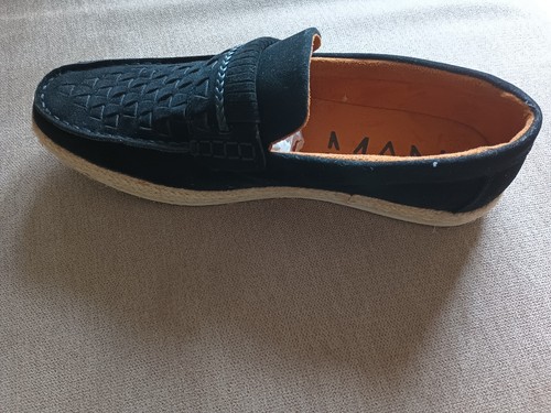 Faux Sued gewebter geflochtener Halbschuh Herren Schuh Größe 8 NEU - Bild 3 von 7