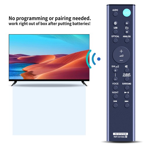 Neu RMT-AH103U für Sony Soundbar Fernbedienung HT-CT80 SA-CT80 HTCT80 SACT80 - Bild 6 von 7