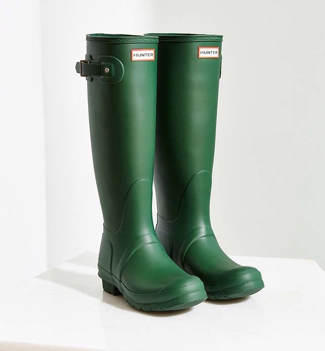 Hunter Rainboots Boots Original Tall Green NIB Size 6 US