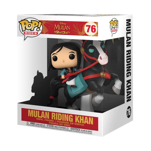 Funko Pop! Rides: Disney - Mulan Riding Khan (6 inch) #76