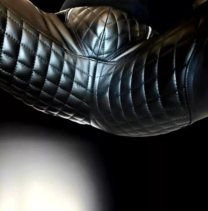 Мужские из натуральной кожи брюки панк излом джинсы BLUF брюки бриджи байкеров Cuir - Изображение 3 из 4