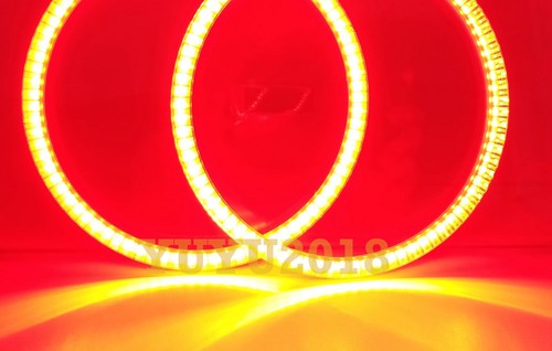 Red color halo ring LED angel eye DRL for motorbike Headlight fog tail light SMD - Picture 202 of 260