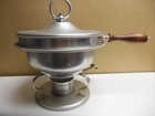 New ListingVintage B W Buenilum Aluminum Chafing Dish Double Boiler w/Stand