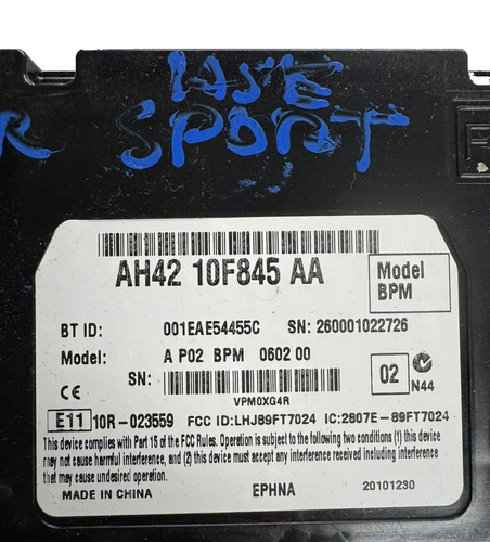 10-13 Range Rover SPORT Bluetooth Communication Radio Control Module OEM - Picture 2 of 5