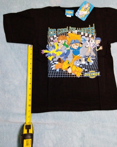 Camisa Digimon 1999 demasiado cool para las palabras nueva con etiqueta juvenil mediana rara de colección - Imagen 9 de 24