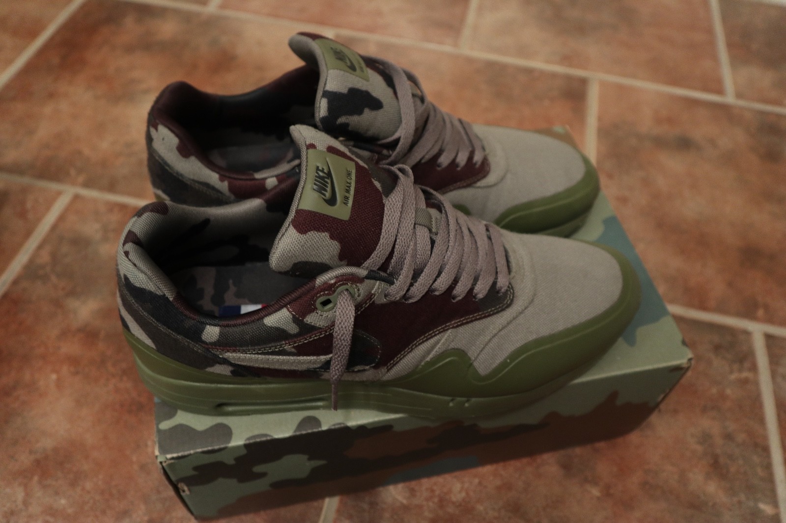 NIKE NIKE NIKE AIR MAX one 1 FRANCE COUNTRY CAMO PACK SP US SZ 11.5 607473-200 7cfd22 NIKE NIKE NIKE AIR MAX one 1 FRANCE COUNTRY CAMO PACK SP US SZ 11.5 607473-200 7cfd22