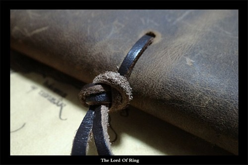Diario Il Signore degli Anelli Lo Hobbit Notebook Retro Terra di Mezzo Pelle Nuovo - Foto 4 di 9