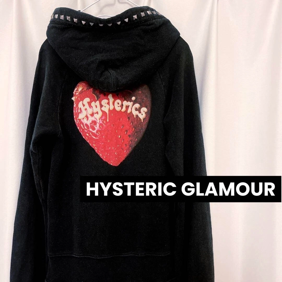 Hysteric Glamour Skull Strawberry Black Hoodies Mini Dress FREE  