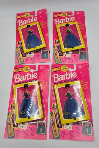 VTG 1993 MATTEL BARBIE FASHION PLAY CARDS 5PKS SEALED - Picture 4 of 6