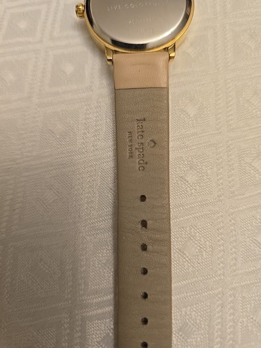 Kate Spade Metro Travel Map Navy Nude Pink Gold Watch Going Places Gift B35 - Picture 5 of 8