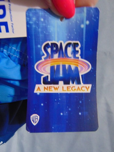 SPACE JAM Looney Tunes Size 4 Boy's Swim Trunks w/ Lining UPF 50+ New w/ Tags! - Picture 8 of 10