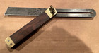 Vintage Bevel Square--brass and hardwood--quality made--well cared for