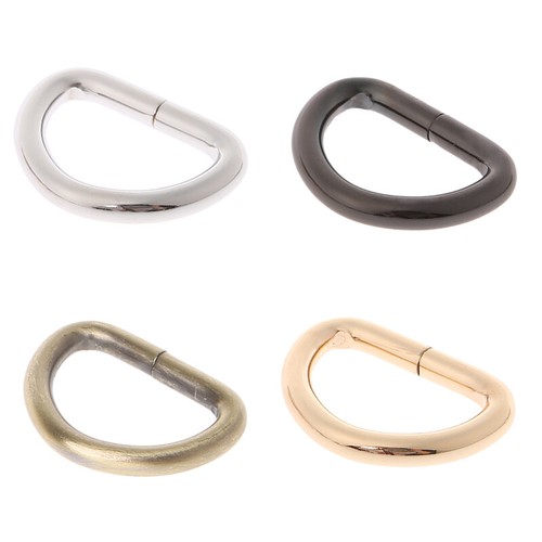 10pcs Metal D-Ring Buckle Loop Craft Bag Strap Leather DIY Accessory DIY 13-25mm - Picture 9 of 15