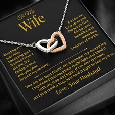 To My Wife Necklace, Christmas Gifts For Women, Anniversary Gift For Wife