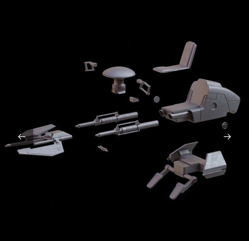 Sabine Wren Speeder. Star Wars 3,75 bemalt und zusammengebaut - Bild 2 von 2