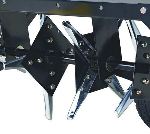 48" Tow Behind Plug Aerator Spike Lawn Yard Garden Hitch Tractor Heavy Duty - Picture 4 of 4