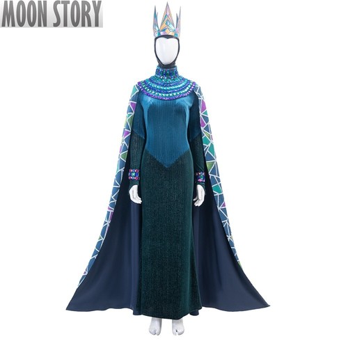2025 Neu Film Schneekönigin Kleid Umhang Cosplay Kostüm Prinzessin Halloween Cape