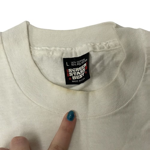 Vtg 90's Screen Stars Best Men's DFW HAM Radio Texas Convention 50/50 T Shirt L - Picture 8 of 8