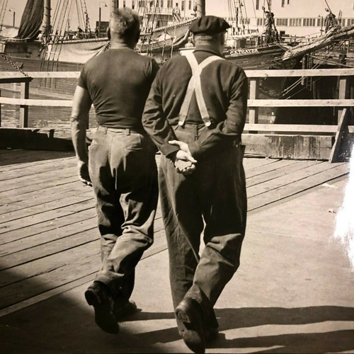 Two Male Sailors Walking on the dock Photo SF Maritime C.A. Thayer Ship Bay Area - Picture 3 of 12