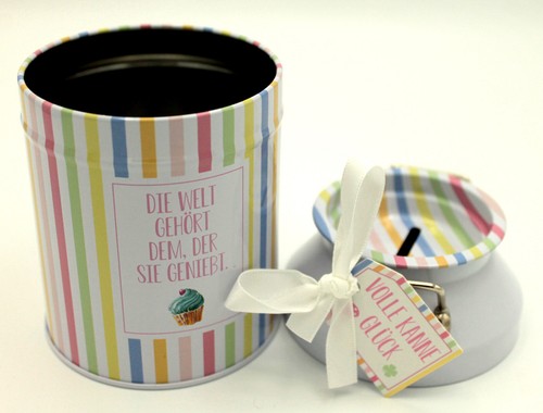 Spardose Glückskännchen Volle Kanne Glück Geschenkidee - Bild 13 von 36