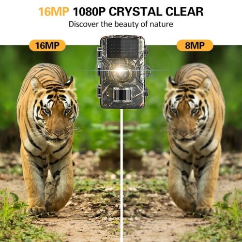 FOTOCAMERA CACCIA 16MP HD LCD IMPERMEABILE FOTOTRAPPOLA A INFRAROSSI FOTO VIDEO - Foto 11 di 11