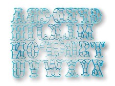 Carnival Font Alphabet And Numbers Cookie Cutters - Entire Set