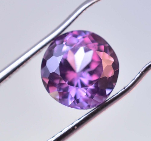 Natural Color Change Sapphire 3.90 Ct Stunning Round Certified Loose Gemstone - Picture 1 of 5