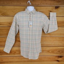 Van Heusen Long Sleeve Button Down Shirt Mens Sz S Multicolor Checks Regular NEW