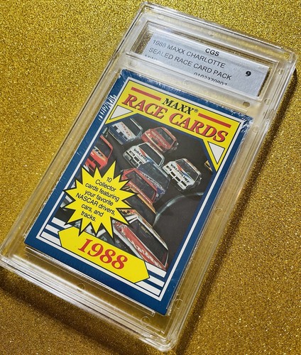1988 MAXX FACTORY SEALED PACK RARE CGS 9 LOOK REAL DALE EARNHARDT ROOKIE READ - Picture 2 of 7