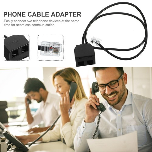 Telephone Extension Cord Line Connector Splitter for Landline Adapter - Afbeelding 3 van 12