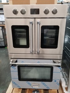 Details About Refurbished 30 Bluestar Double Electric Wall Oven French And Drop Down Doors